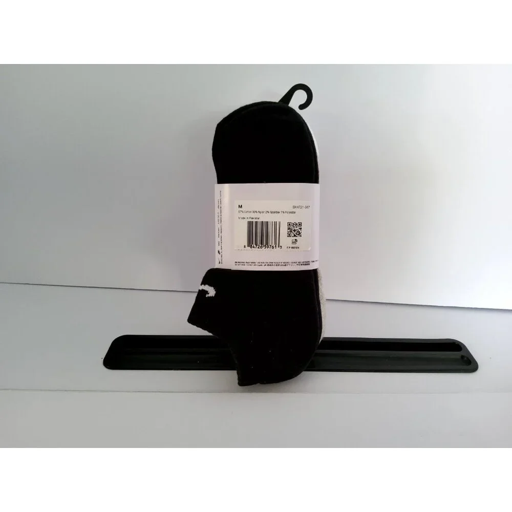 Nike Performance Cushioned No Show Socks 3 Pair Pack Size M - SX4721-967 - Picture 3 of 4